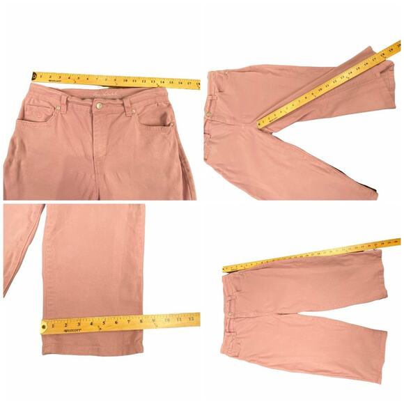 Gloria Vanderbilt Amanda Skimmer Capri Jeans Size 4 Pink Slimming Effect - Picture 11 of 11